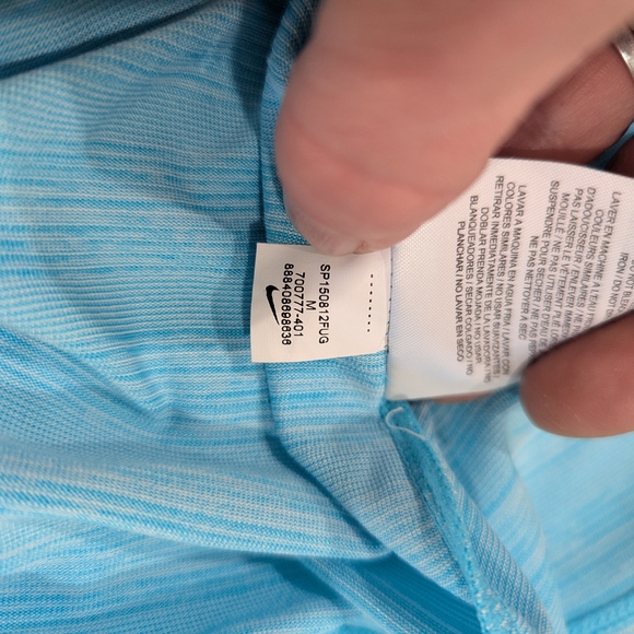 Nike Women's Light Blue V-Neck Top - Picture 7 of 7